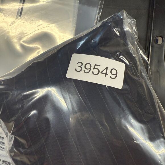 Brooks Brothers Dress Pants Men 34*28 Blue Striped Mid Rise Pleated Cuffed Wool - Picture 7 of 7